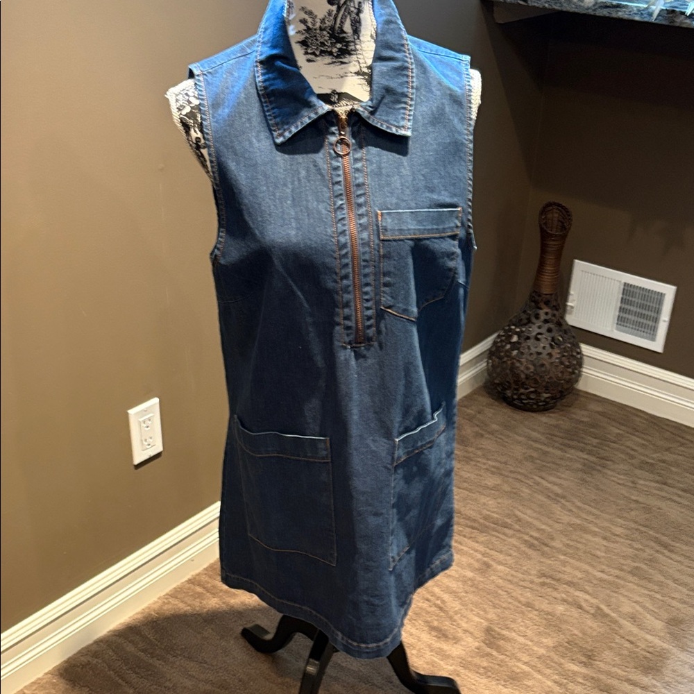 Forever 21 Blue Denim Shirt Jacket